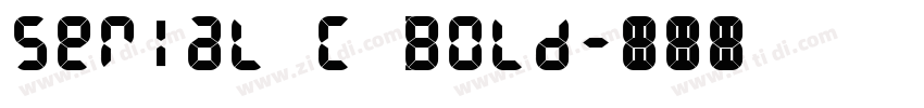 Serial C Bold字体转换